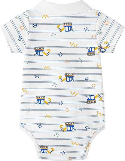 pureborn Baby Boys Girls Bodysuit Super Soft Cotton Romper 0-24 Months