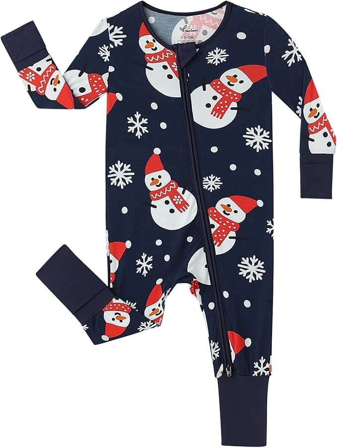 Unisex Infant Neutral Zipped Footies, Viscose from Bamboo 2-Way Zipper Romper Outfit, 0-24 Months One-piece Jumpsuit