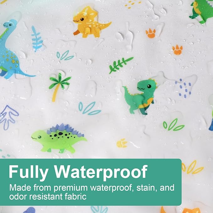 Accmor 4 Pack Long Sleeve Bibs, Baby Smock Waterproof Sleeved Bib Smock for Baby Toddler 6-36 Months