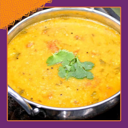 Patak’s Madras Yellow Dal - Savory Yellow Lentils in Creamy Coconut Milk w/Sweet Peppers & Spices - Vegan Microwaveable Meal for Quick Lunches or Dinners - Serve w/Rice or Naan - 10.05oz (Pack of 6)