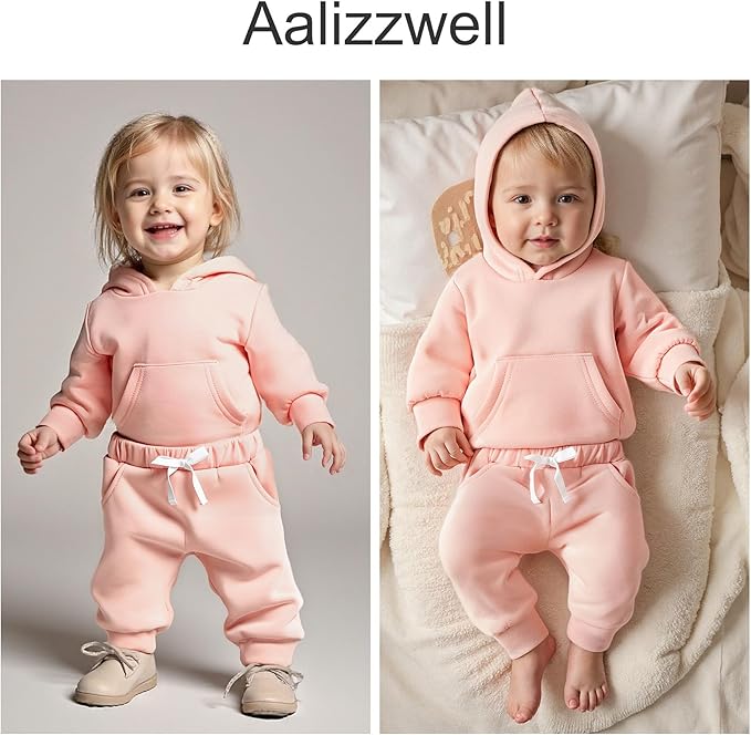 Aalizzwell Infant Baby Winter Hoodie Outfit