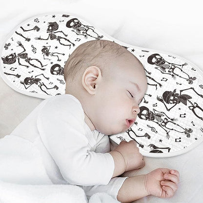 vvfelixl Black White Dancing Skeletons Burp Cloths for Baby Boy Girls Baby Washcloths Burp Rags 1 Pack