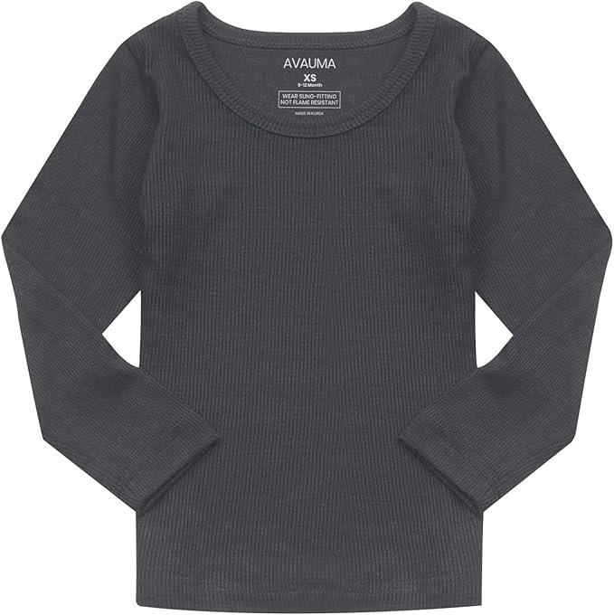 AVAUMA Baby Boys Girls Pajama Set Kids Toddler Snug fit Ribbed Sleepwear pjs for Daily Life Style