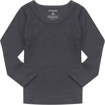 AVAUMA Baby Boys Girls Pajama Set Kids Toddler Snug fit Ribbed Sleepwear pjs for Daily Life Style