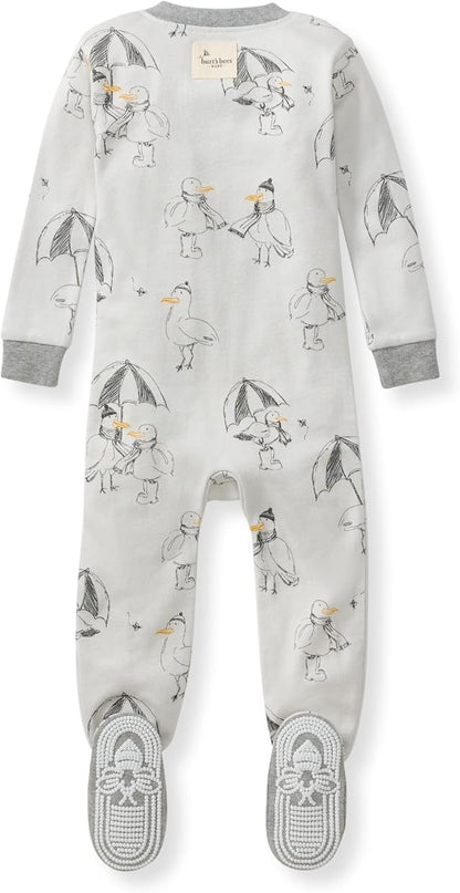 Burt's Bees Baby baby-boys Sleeper Pjs, 100% Organic Cotton, One-piece Footie, Zip Up Jumpsuit, Snug Fit Pajamas