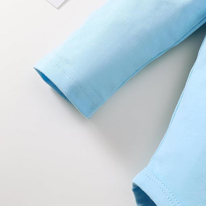 Magic Park 0-24M Infant Girl Romper Baby Girls Solid Color Bodysuit Toddler Ruffle Jumpsuit Shirts Casual Tops Baptism Shirt