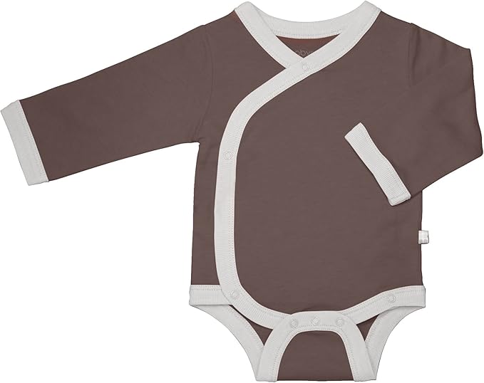 Babysoy Organic Long Sleeve Kimono Bodysuit