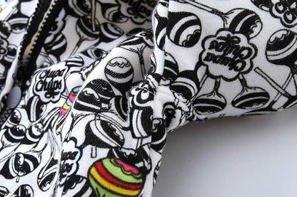 Mud Kingdom Boys Girls Full-Zip Hooded Sweatshirt Fur Lined Funny Pattern 6 Months-8 Years