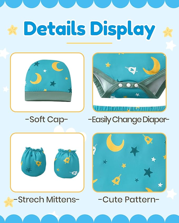 NZRVAWS Newborn Baby Boy Girl Clothes Unisex Preemie Infant Must Have Pants Set Outfits 0-18 Months 20 Pcs Essentials Gift