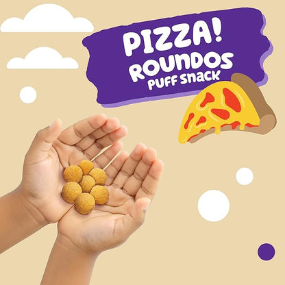 Get'ems! from Gerber, Snacks for Kids, Pizza Roundos Puffs, Made with Whole Grain Quinoa, Calcium to Support Strong Bones - 5 pack