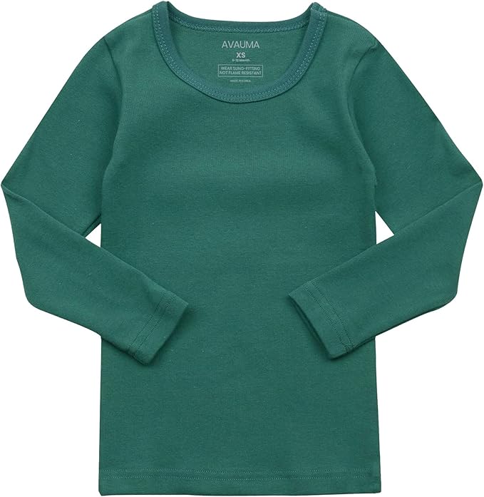 AVAUMA Baby Boys Girls Pajama Set Kids Toddler Snug fit Basic Cotton Sleepwear pjs for Daily