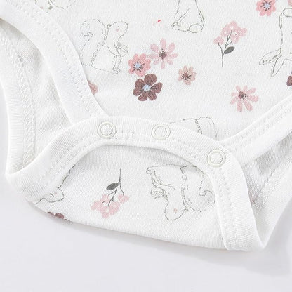 Baby Boy Girl Bodysuit 5 Pack Cotton Short Sleeve Romper Soft Baby Clothes Outfit 0-12 Month