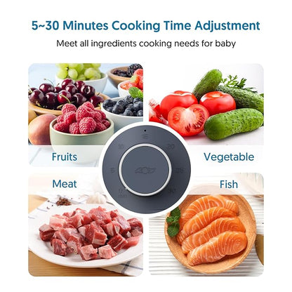 Baby Food Maker Bellababy Baby Food Processor, Puree Blender Steamer with Reversible Steam Basket, One Button Easy Operation & Large Opening for Easy Cleaning