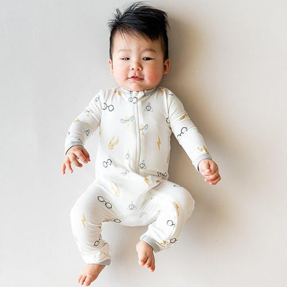 KYTE BABY Unisex Rayon Made From Bamboo Zippered Rompers 0-24 Months