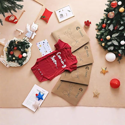 Cnins Newborn Baby Bodysuit - Pregnancy Announcement & Infant Loss Gift, Coming Soon & Rainbow Design Coming Home Outfit