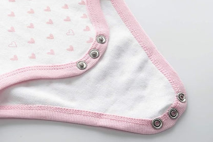 Kiddiezoom Baby Bodysuit Newborn Short Sleeve baby One-Piece Cotton 5-Pack baby clothes