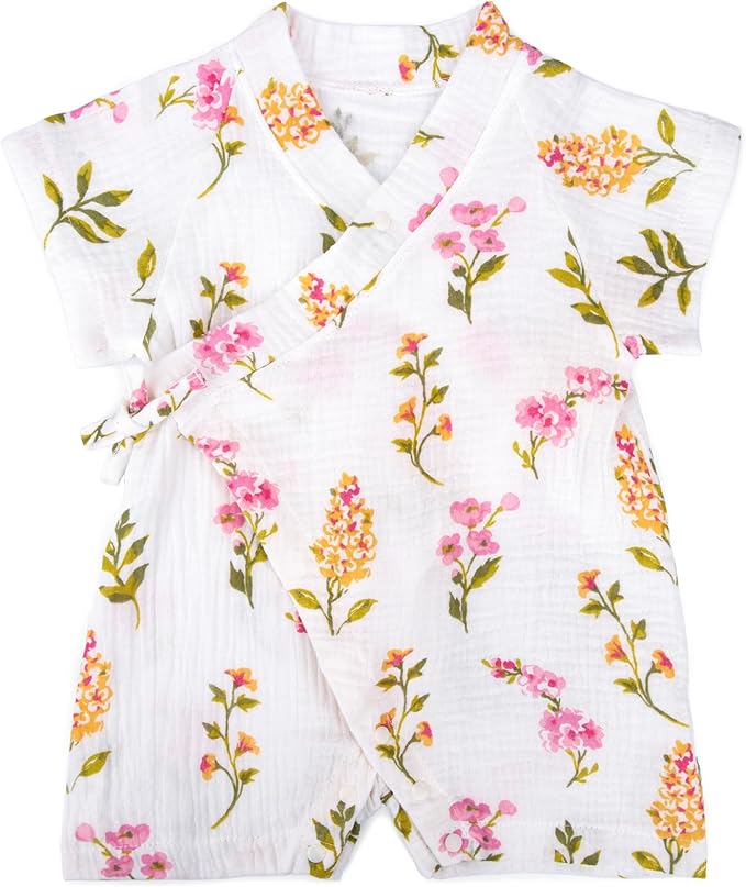 Kimono Robe Newborn Cotton Yarn Robe Baby Romper Infant Japanese Pajamas…