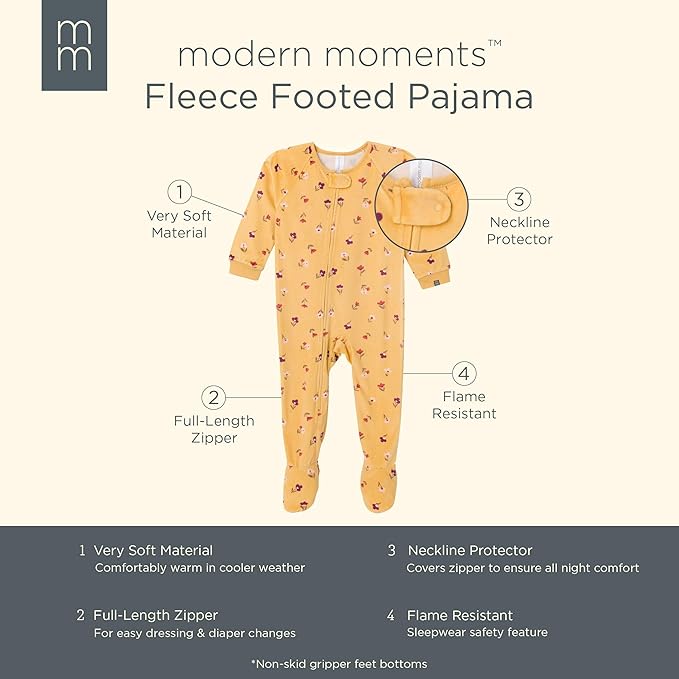 Modern Moments by Gerber unisex-baby Bunny Fleece Blanket Sleeper