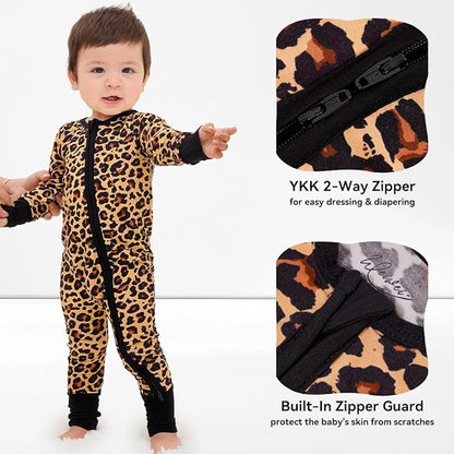 Weiwei Pajamas for Baby Boys & Girls Footies, Viscose from Bamboo Baby Romper, Baby Sleepers, 2-Way Zippy PJs, YKK