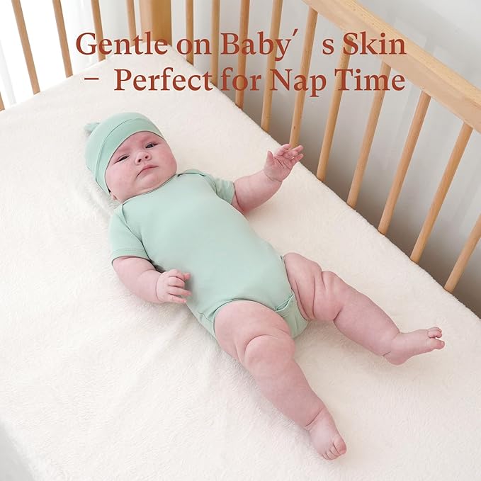 Baby Short Sleeve Onesie Bodysuits (3-Pack), Newborn Bodysuit with Snap Closure for Boys Girls Infants