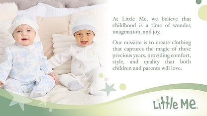 Little Me Footie Pajamas Cotton Baby Sleepwear Boys and Girls Footed Sleeper