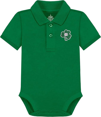 Creative Knitwear College Baby Polo Bodysuit Solid - Team Logo, Multiple Colors, for Boys & Girls (0-12 Months)