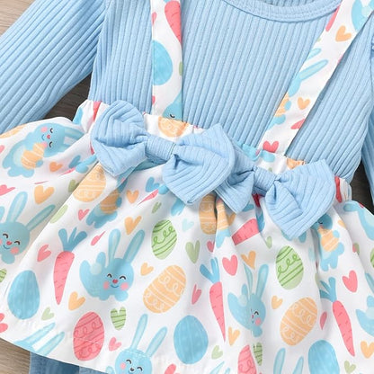 Unutiylo Preemie Newborn Baby Girl Clothes Romper Suspender Dress Fall Winter Outfits Ruffle Long Sleeve Jumpsuit