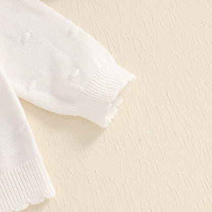 Baby Girl Cardigan Sweater Long Sleeve Button Up Knit Sweatshirt Jacket Toddler Baby Girl Fall Outfits