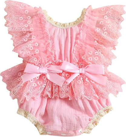 Baby Girl Clothes Floral Boho Lace Romper Bodysuit Romper Jumpsuit Summer Outfit Summer Baby Clothes Girls