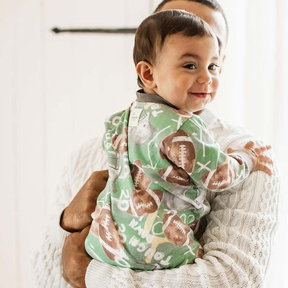 Burt's Bees Baby Boys Sleep and Play PJs, 100% Organic Cotton One-Piece Zip Front Romper Jumpsuit Pajamas