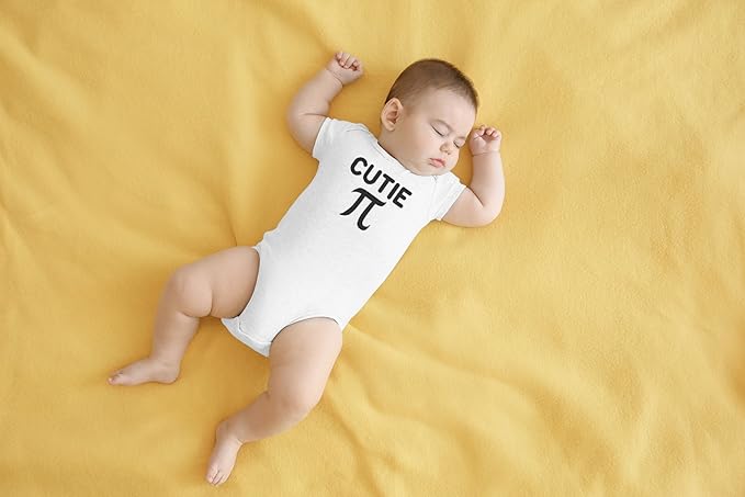 AW Fashions Cutie Pie Baby Bodysuit Cute Sweet Outfit Boys Girls Newborn Romper Infants Announcement