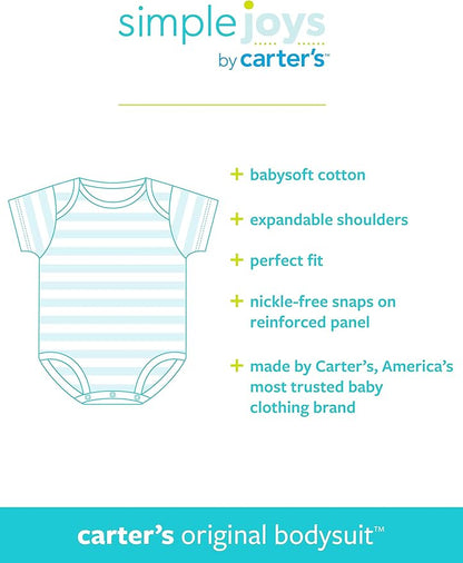 Simple Joys by Carter's Unisex-Baby 8-Pack Short-Sleeve Bodysuit