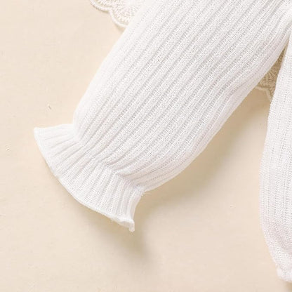 GRNSHTS Newborn Baby Girl Clothes Ruffle Rompers Toddler Fall Outfits for Girls Set Little Girl Fall Winter Clothing