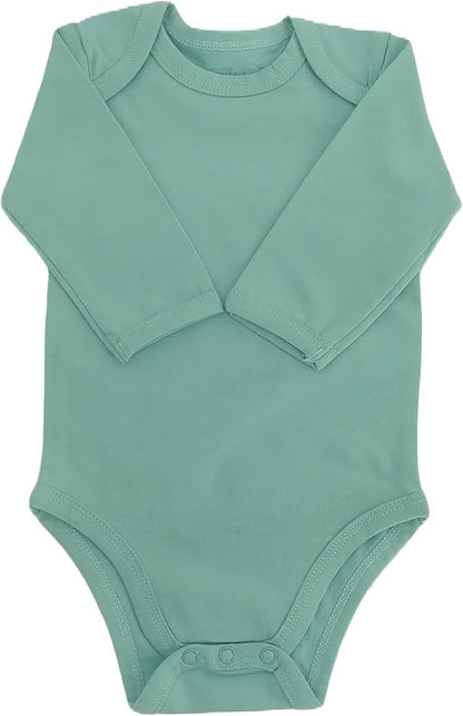 123 Bear Baby Cotton Spandex Long-Sleeve bodysuits unisex boy girl