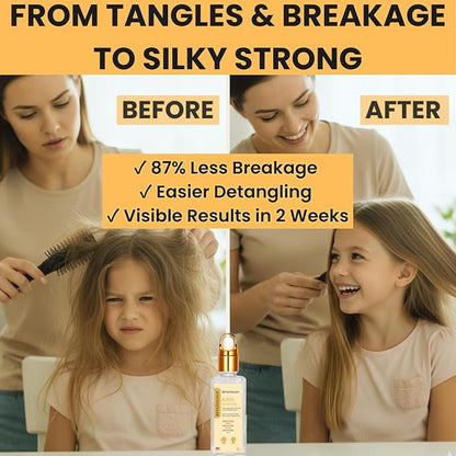 REVATOLOGY Kids & Baby Hair Growth Product High Potency Scalp & Hair Oil (Made in USA) 26 Cold-Pressed Botanicals for all Ages and Hair types -Thin, Curly, Thick Hair | Cruelty & Chemical Free