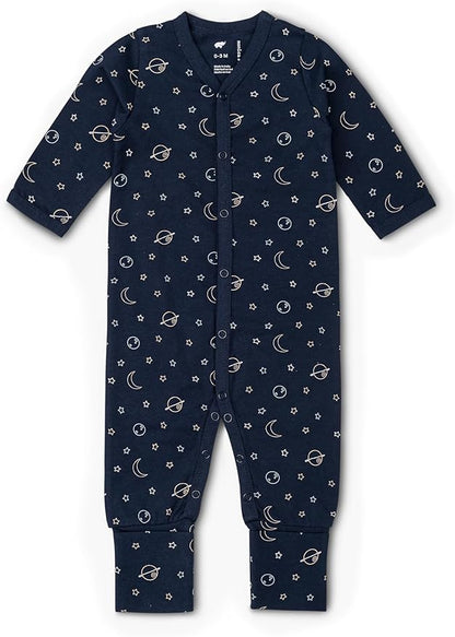 monica + andy On the Go Baby One Piece, 100% Organic Baby Clothes for Girls & Boys, Sizes For Preemie, Newborn, & Infant