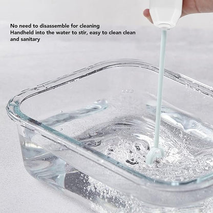 Handheld Drink Mixer, Baby Formula Mixer Mini Milk Foamer Battery Operated Drink Mixer for Coffee, Latte, Cappuccino, Egg Whipping(White)