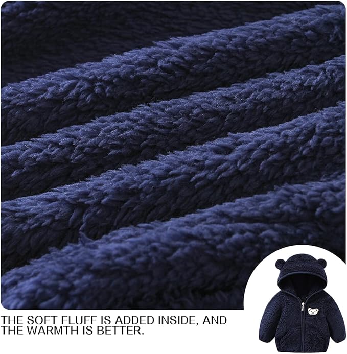 Baby Boy Fleece Jacket Girl Winer Clothes Coat Toddler Boy'S Clothing Sweater