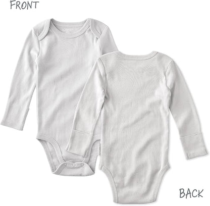 Blake 5-Pack Long Sleeve Bodysuits 100% Organic Cotton Baby Boys & Girls