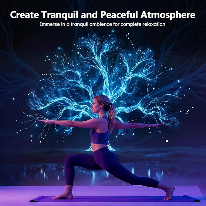 Rossetta 3D Projector, 60 Themes HD 3D Galaxy Projector with Bluetooth Speaker & Remote, 1H/2H Timer, Night Light for Bedroom, Home Decor, Party, Valentines Day, Gifts for Adults, Girls, Boys