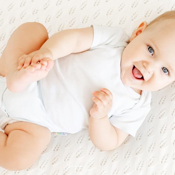 unisex-baby Avery 10-pack Short Sleeve Bodysuits 100% Organic Cotton for Baby Boys & Girls