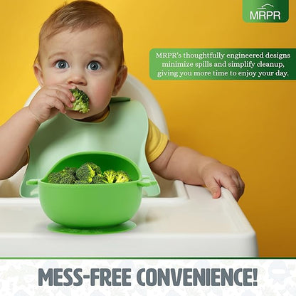 MRPR Hop & Snack Silicone Frog Bowl – Silicone Suction Bowl for Toddlers – BPA-Free, Microwave & Dishwasher Safe – Spill-Resistant, Travel-Friendly