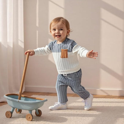 CIYCUIT Toddler Baby Boy Clothes Long Sleeve Sweatshirt Pants Set Fall Winter Outfits