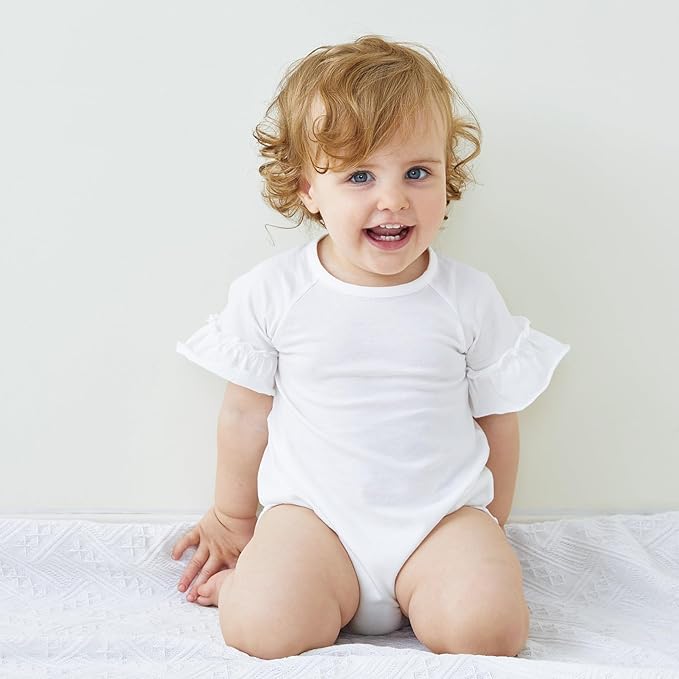 pureborn Baby Girls Boys Bodysuit Super Soft Cotton Romper 0-24 Months