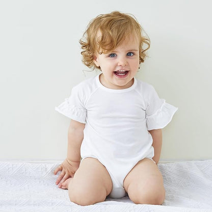 pureborn Baby Girls Boys Bodysuit Super Soft Cotton Romper 0-24 Months