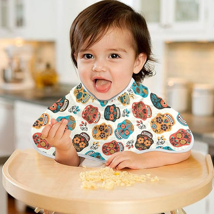 vvfelixl Muslin Burp Cloths Colored Sugar Skull Baby Washcloths for Baby Girl Boys 2 Pack Beige