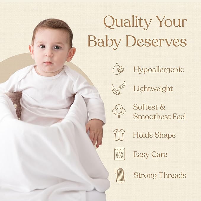 Pimbi&Bimpi Baby Bodysuit Long Sleeve | Baby Romper | Premium Peruvian Pima Cotton | Gender Neutral baby clothes: baby boy romper and baby girl romper (12-18 months)