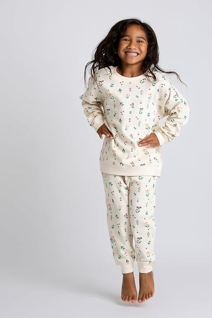 monica + andy Sporty Sweatsuit, 100% Organic Cotton Clothes for Boys & Girls, Outfit Sizes For Kids, Toddler & Infant