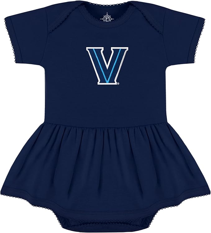 Creative Knitwear College Baby Picot Bodysuit Dress - Team Logo, Multiple Colors, for Baby Girls (0-24 Months)