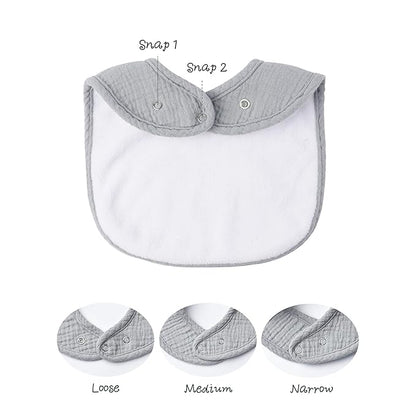 Konssy Muslin Baby Bibs 8 Pack Baby Bandana Drool Bibs Cotton for Unisex Boys and Girls, Soft Absorbent Set for Teething and Drooling